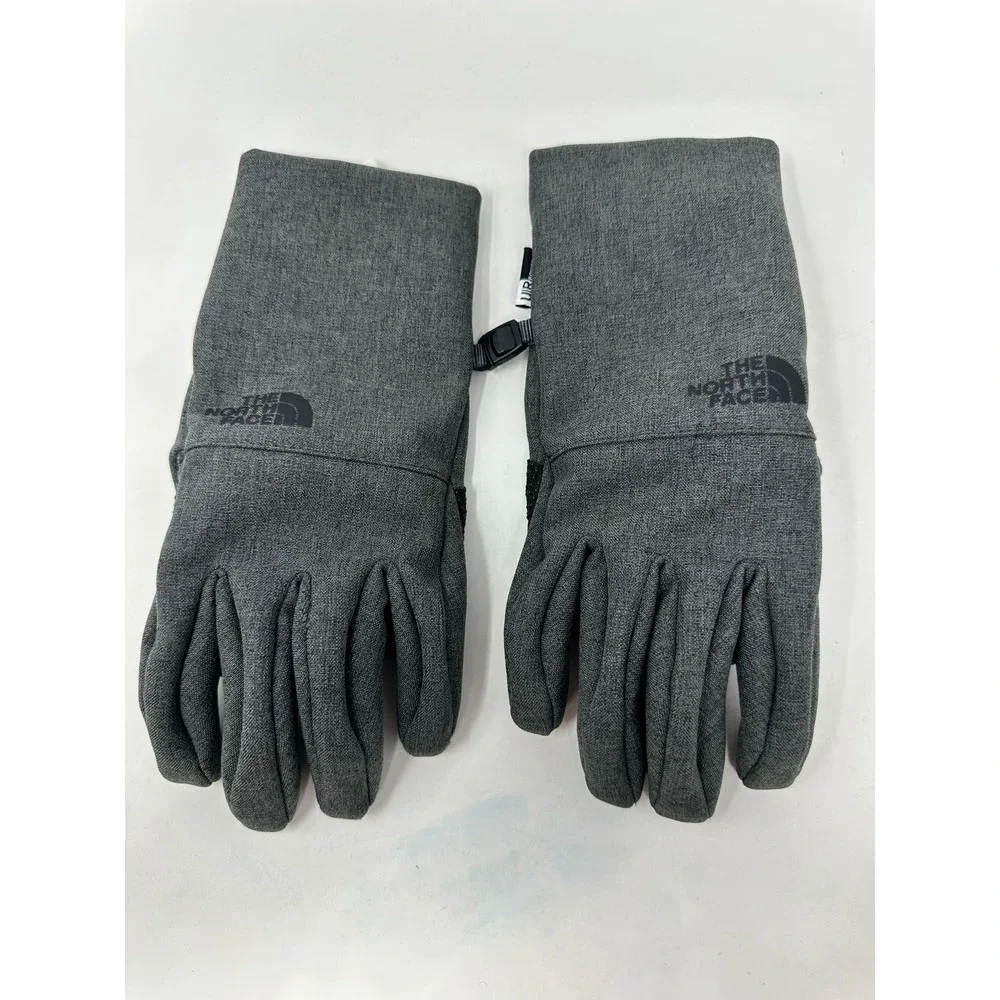 The North Face Touchscreen Gloves Heather Grey Black Mens Small